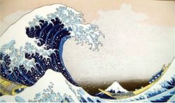 "La Gran Ola" (fragmento), de Hokusai 